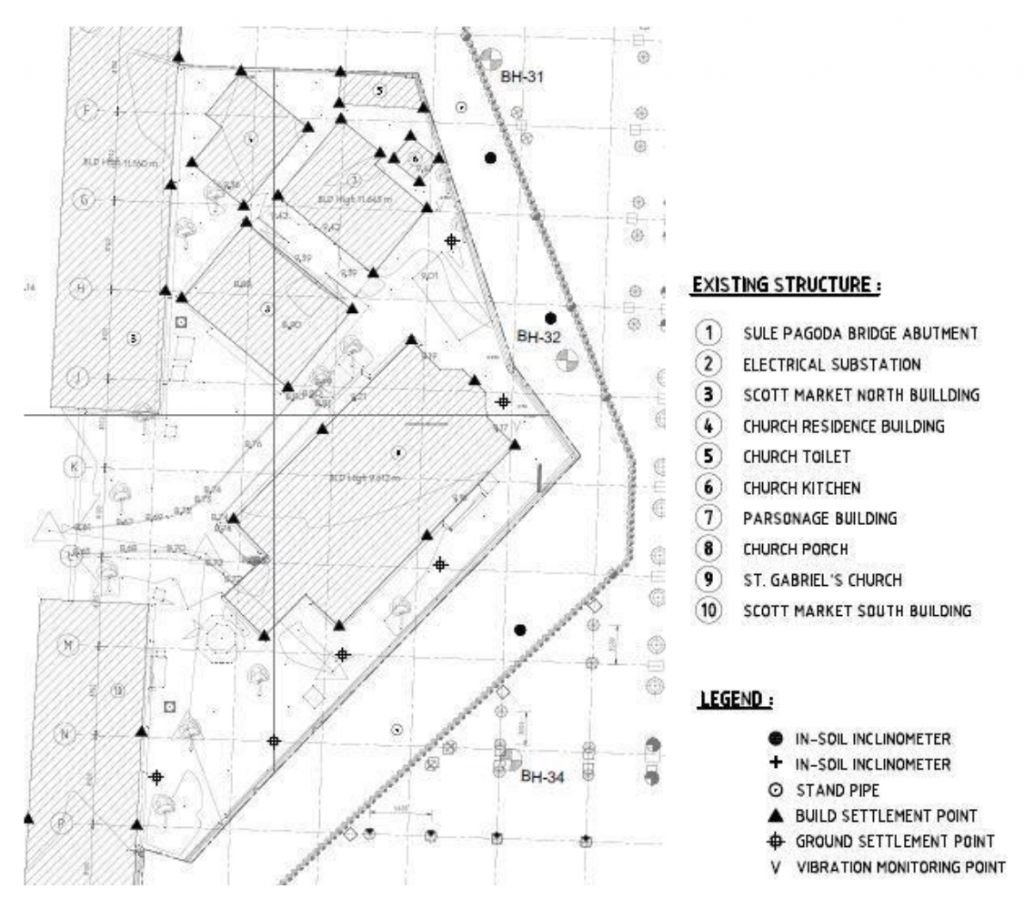 Plan of the church compound